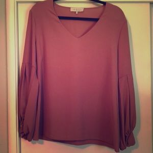 WAYF bell sleeve blouse